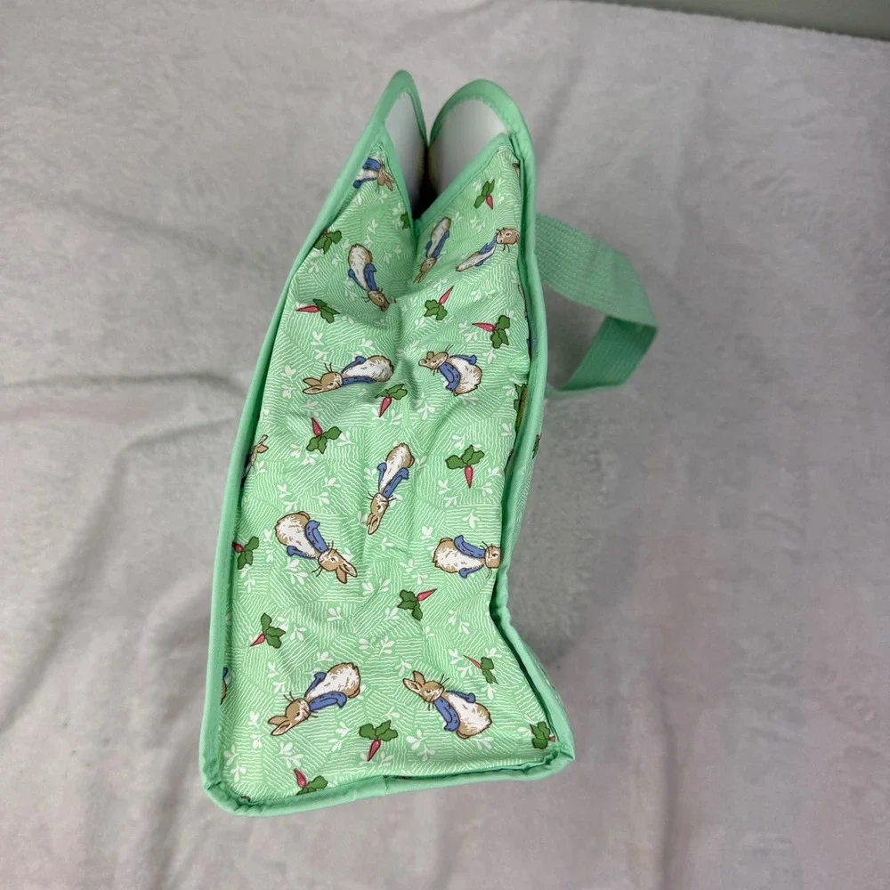Vintage 1997 Enfamil Peter Rabbit Insulated Bag Green Beatrix Potter Tag